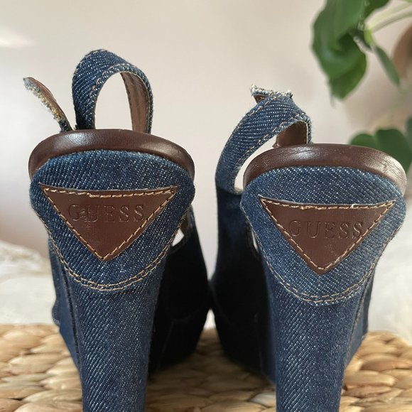 GUESS Denim Wedges - Picture 4 of 6